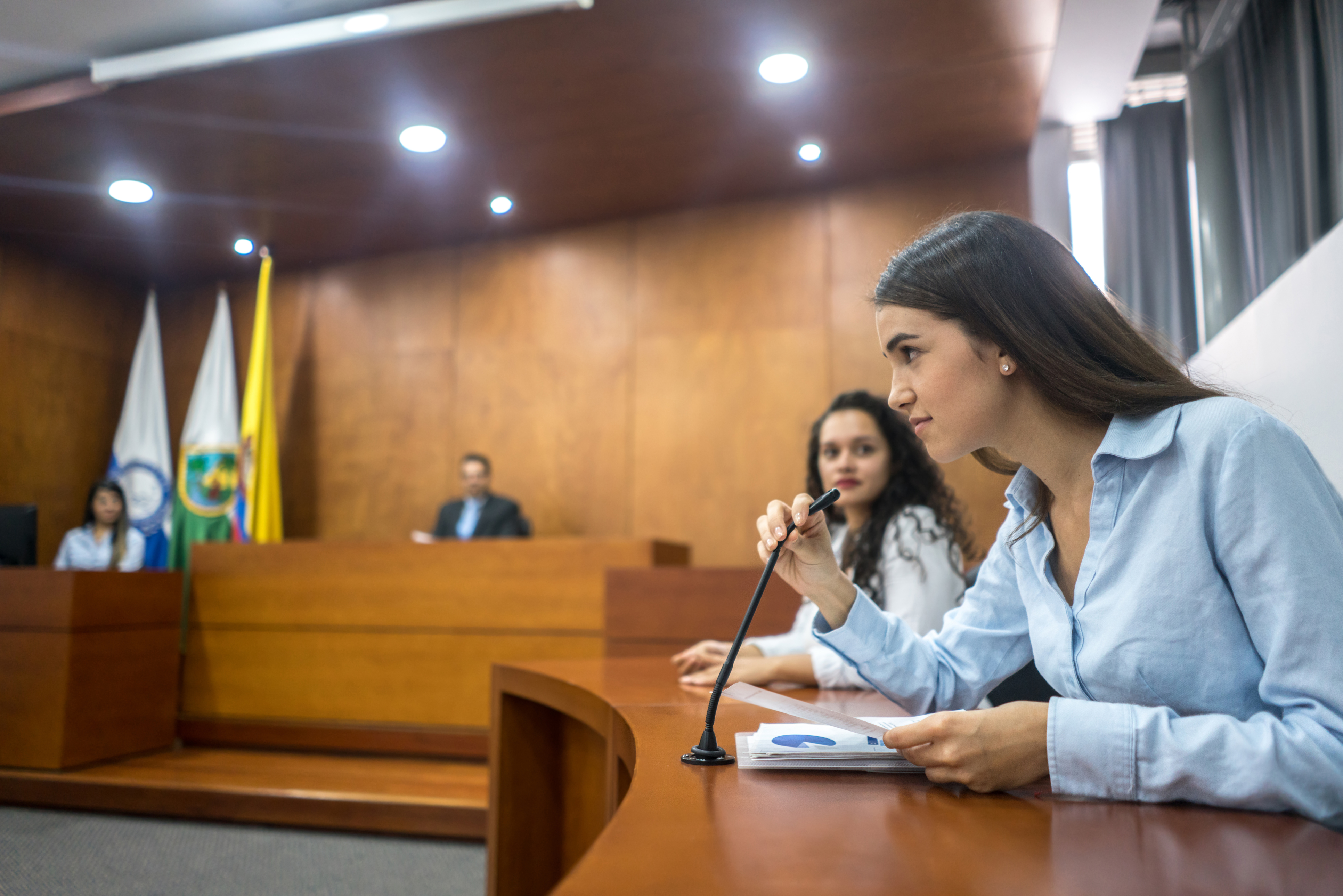 Administration of Justice students in court room